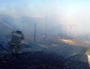 В Хохольском районе огонь полностью уничтожил хозяйственную постройку