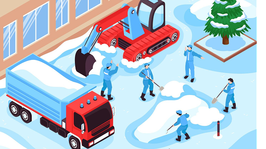 Главная картинка новости: 186 машин снега вывезли за ночь в Воронеже:  что происходит днём