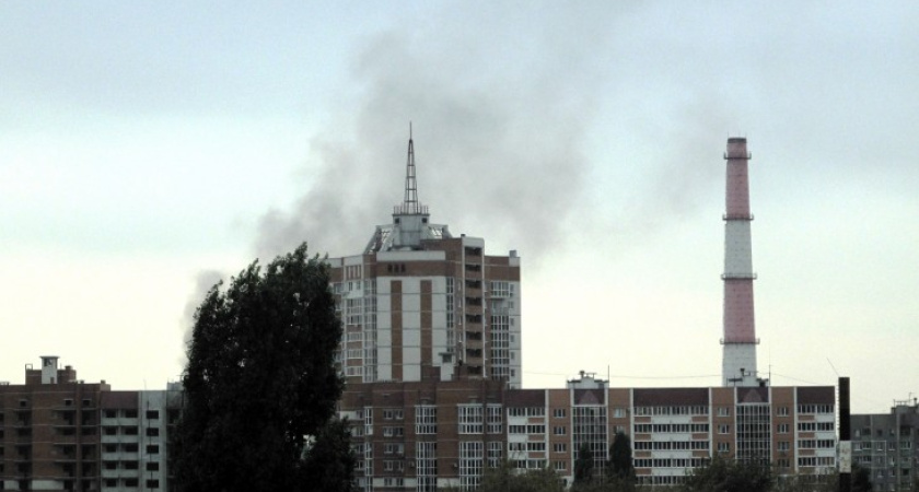В Воронеже у завода «Сельмаш» вспыхнул пожар