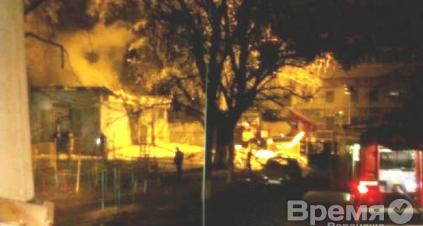 В Воронеже загорелась трансформаторная подстанция