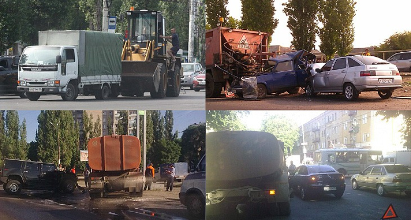 Дорожная техника мешается под колесами воронежских водителей