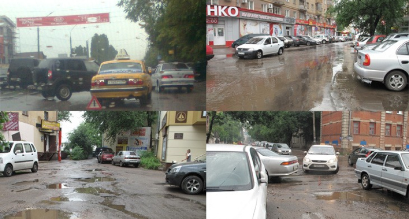 В Воронеже из-за дождей осложнилась дорожная ситуация