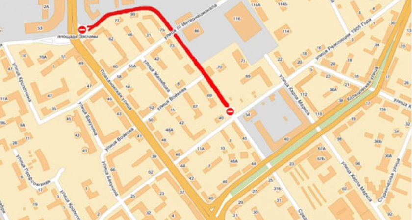 В Воронеже в субботу перекроют Средне-Московскую улицу