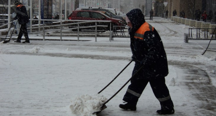 В Воронеже снегопад «упал на голову»