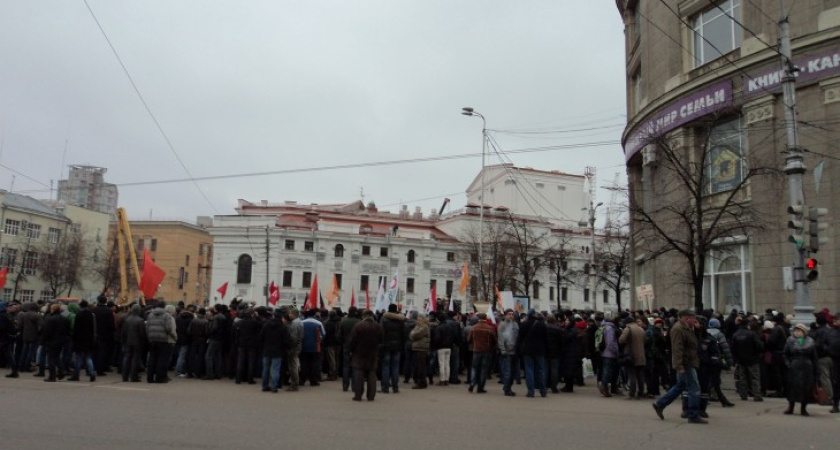 В Воронеже оппозиция вышла на митинг