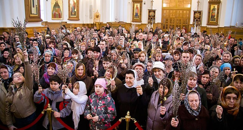 Воронежцы отмечают Вербное воскресенье