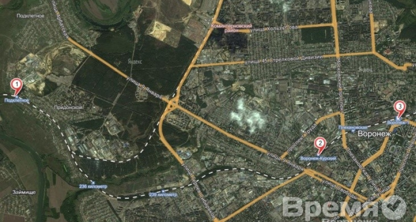 Первая городская электричка свяжет Советский район с центром Воронежа