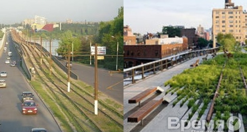 В Воронеже второй ярус Северного моста хотят превратить в парк