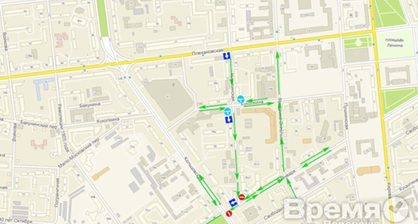 Участок дороги в центре Воронежа станет односторонним