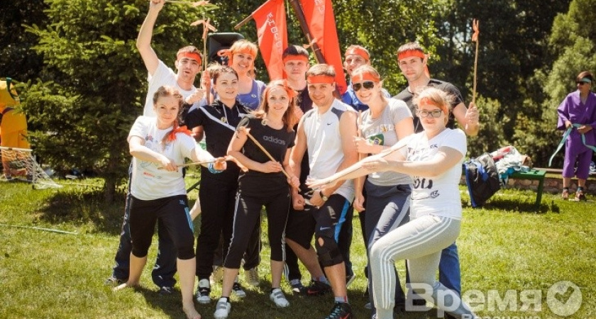 Сотрудники Сбербанка провели тимбилдинг с японскими забавами