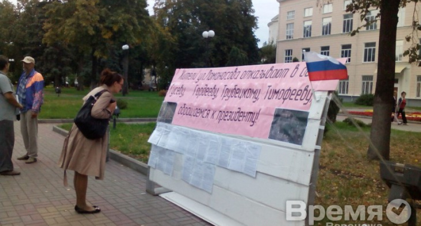 Жители улицы Ломоносова заявили, что не верят Гордееву и Гусеву, поэтому надеются лишь на президента