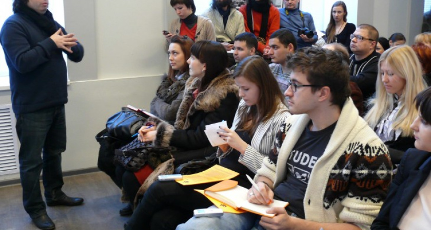 Продюсер Александр Кушнир провел мастер-класс в областном Доме журналистов