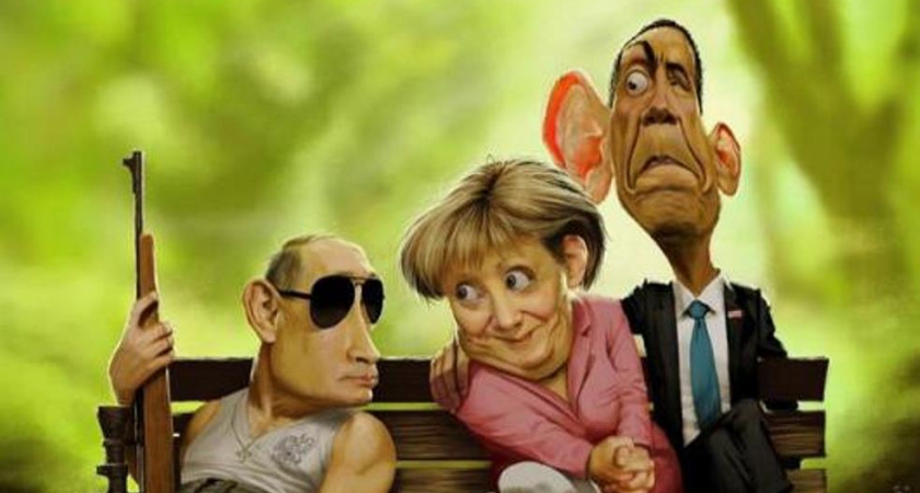 Встречаются как-то Путин, Меркель и Обама…