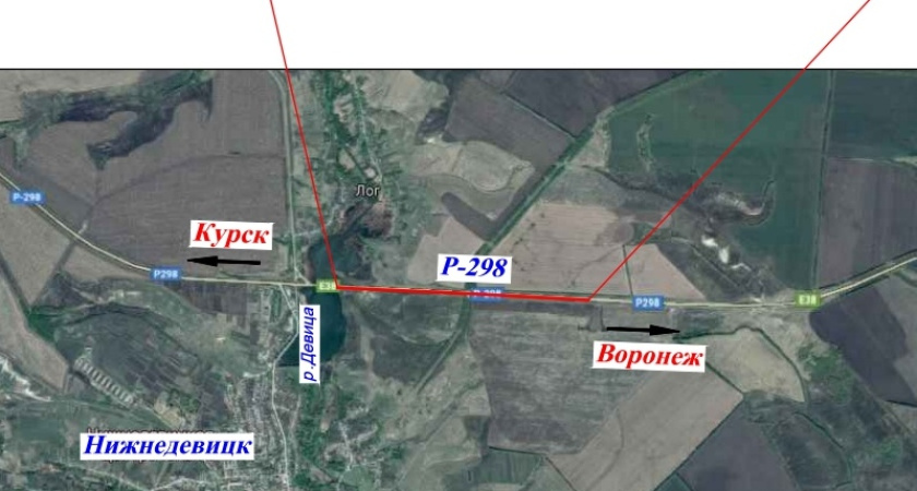 В Воронежской области 2 км курской трассы починят за 224 млн рублей
