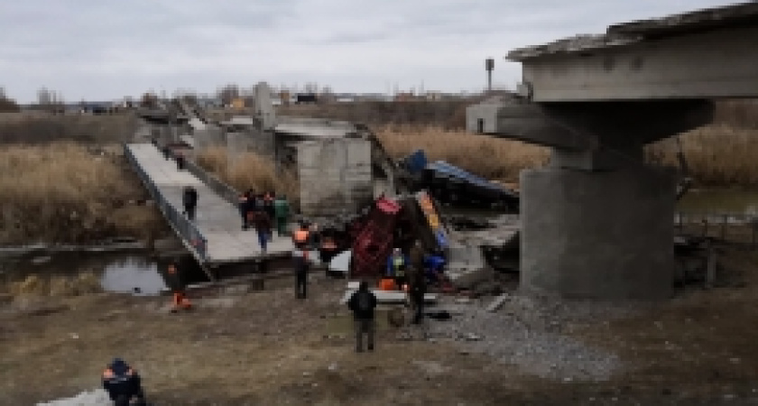 В Воронежской области оборудуют понтонную переправу на время ремонта рухнувшего моста 