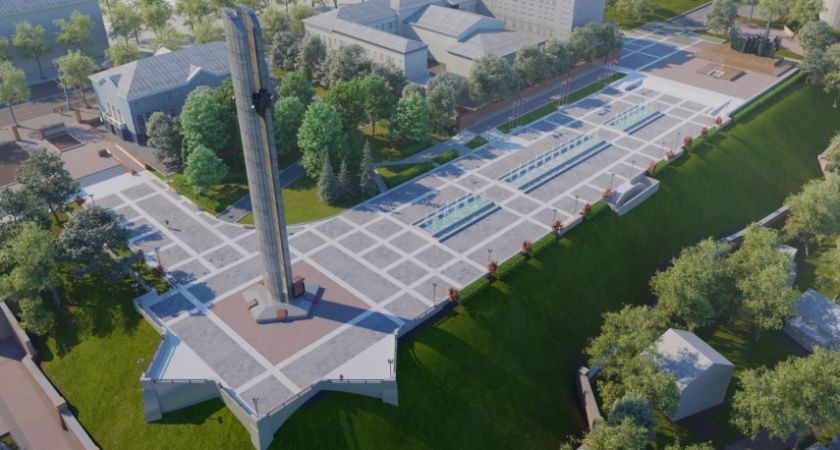 В Воронеже на площади Победы появятся смотровые площадки – контрфорсы от стены старой крепости