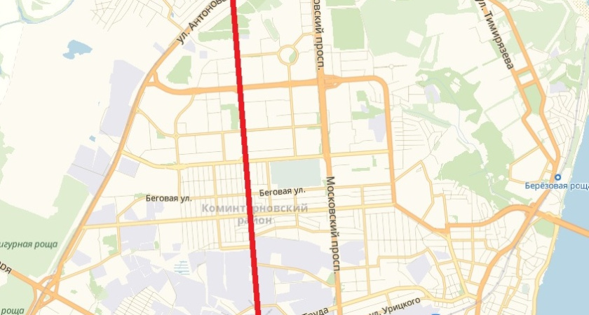 Власти Воронежа распланируют территорию под дублер Московского проспекта