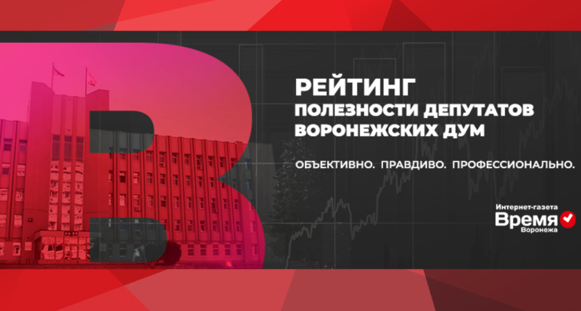 В Воронежской области подвели итоги рейтинга полезности депутатов