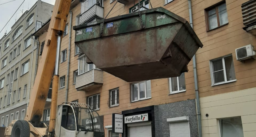 Воронежские УК вывезли мусор размером с двухэтажный многоквартирный дом