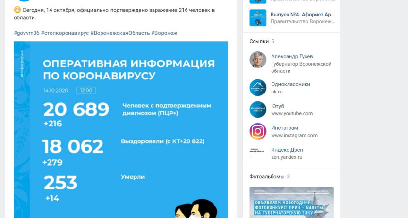 Воронежцы усомнились в правдивости статистики по коронавирусу