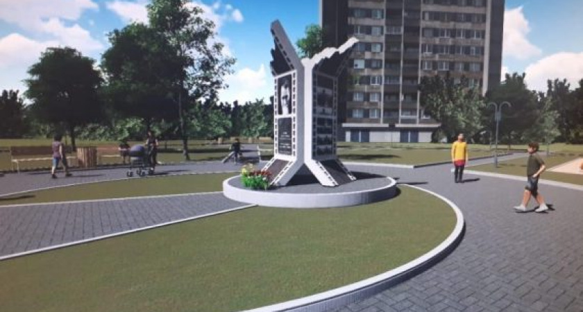 В сквере Василия Шукшина в Воронеже установили памятный знак