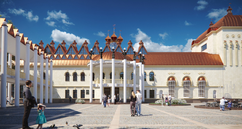 В Воронеже власти опровергли отделку фасада театра кукол керамогранитом 