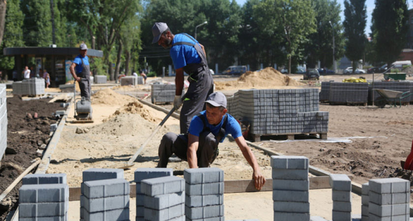 В Воронеже продолжают благоустраивать общественные пространства