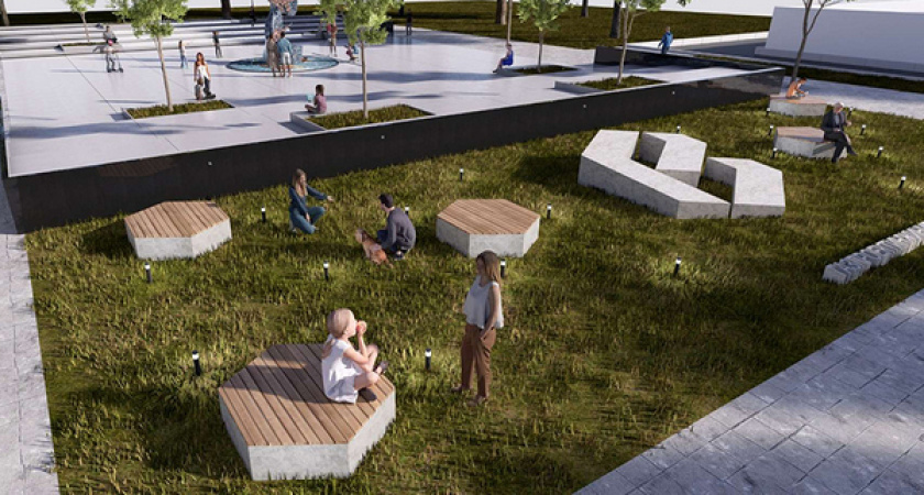 Вадим Кстенин поддержал обустройство сквера в Левобережном районе Воронежа через муниципально-частное партнерство