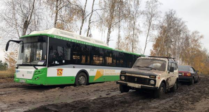 Два километра под дождем: из-за отсутствия дороги под Воронежем около 2,5 тыс. военных добирались на учения пешком