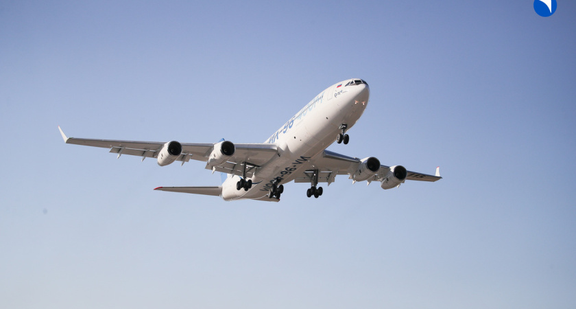 Воронежский самолет Ил-96-400М впервые поднялся в небо