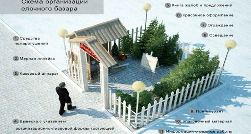 Елочные базары в Воронеже начнут свою работу 19 декабря