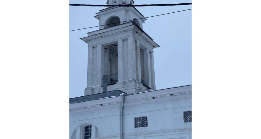 Беспилотник врезался в церковь в Семилукском районе