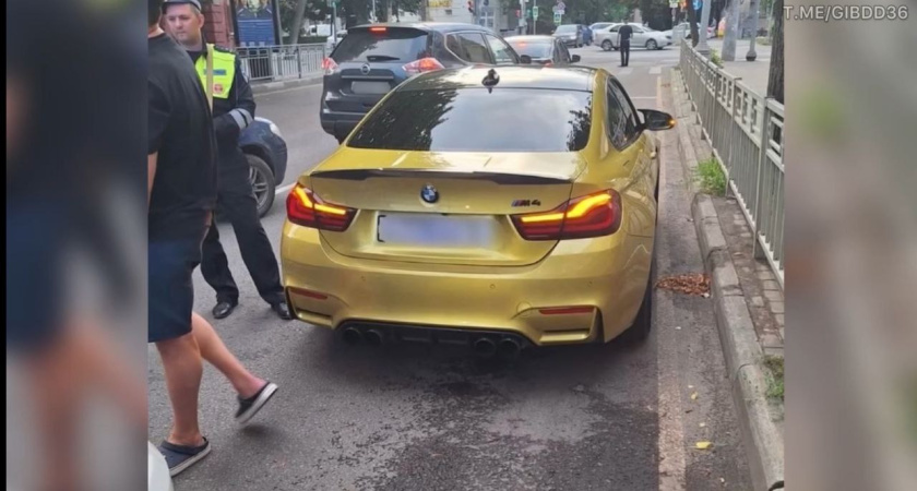 Лихача на золотистом «BMW» задержали в Воронежской области