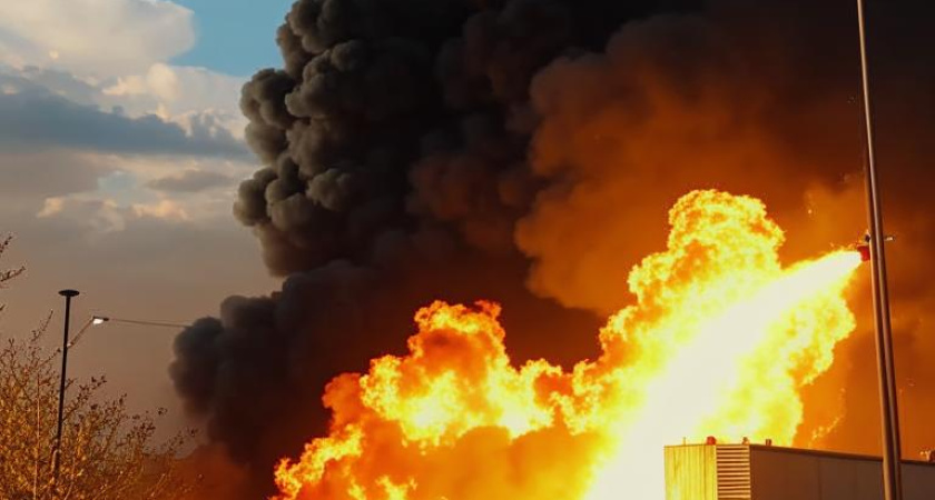 17 единиц техники задействованы в тушении пожара в Бабяково