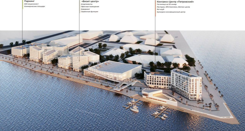 Утверждены проекты туристического комплекса и конгресс-центра на Петровской набережной в Воронеже