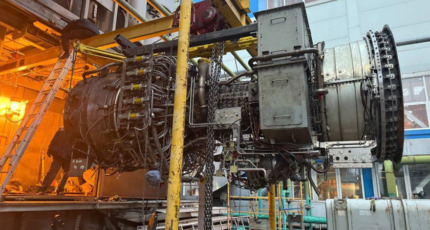 В Воронеже впервые отремонтирована импортная газовая турбина