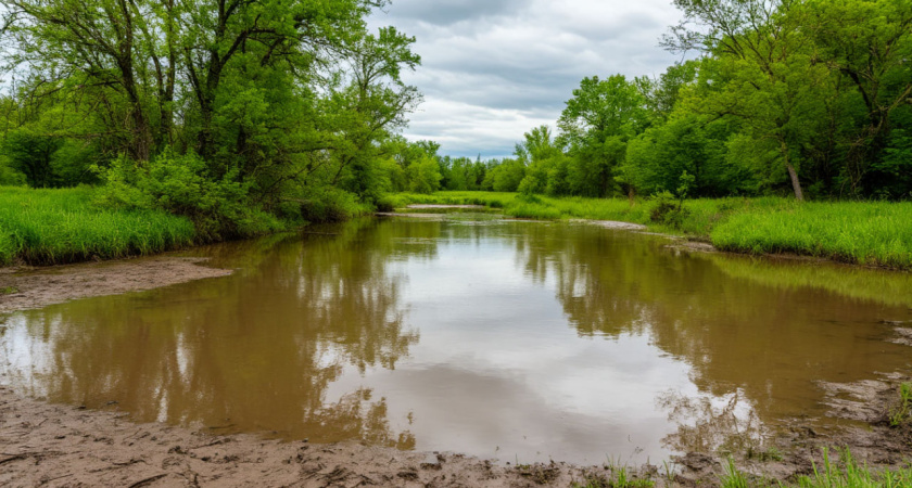 Жители поселка в Воронежской области 10 лет страдают от подтоплений, власти проблему отрицают