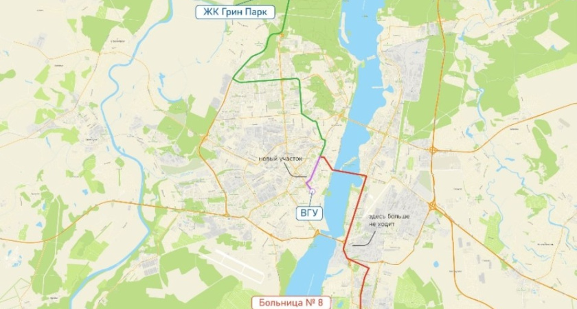 Воронежский автобус №44 изменил схему движения ради удобства пассажиров