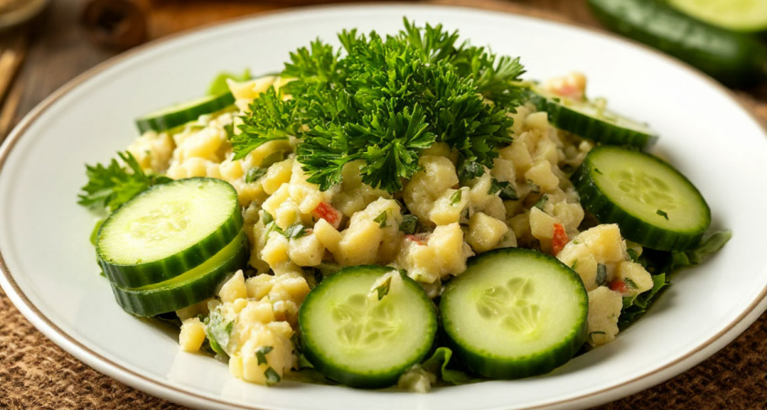 Хрустящий салат «Зимний король» с огурцами: понадобится лишь 15 минут — зимние запасы обеспечены