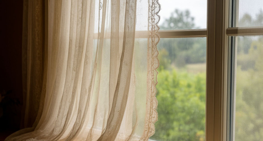 Старый тюль будет белее, чем только что купленный: добавляем 50 мл в таз – вешайте без предварительной глажки