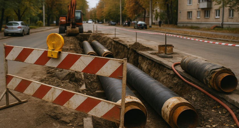 В Воронеже на улице Димитрова временно перекроют проезд из-за ремонта теплотрассы