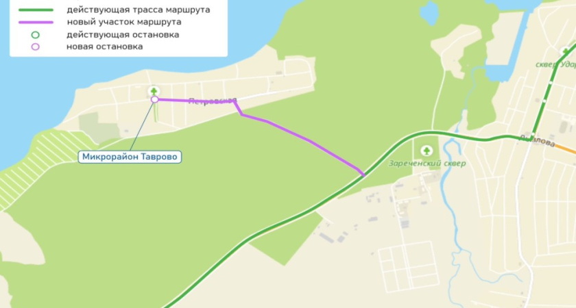 В Воронеже автобус №79 временно будет следовать через микрорайон Таврово