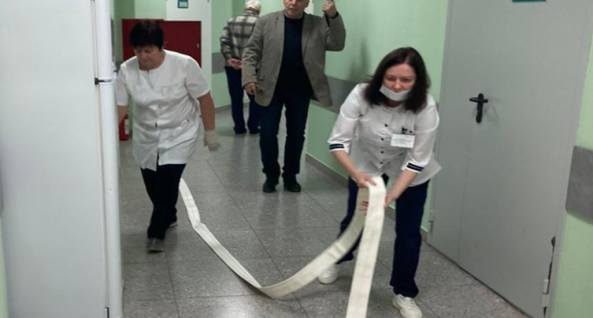 Медперсонал больницы №3 Воронежа отработал действия при условном пожаре