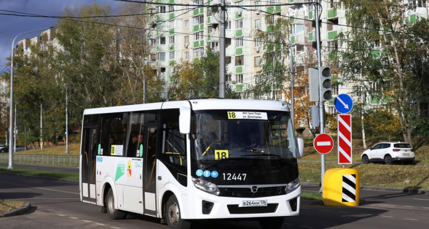 В Воронеже автобус №18 продлил направление до жилого комплекса «Грин Парк»