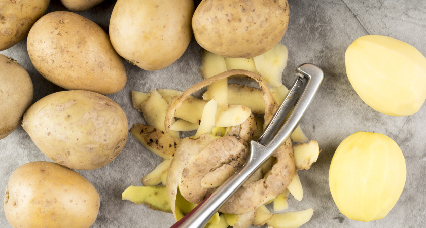 Заготавливаю очистки картофеля всю осень. Кусты благодарят крупной смородиной летом