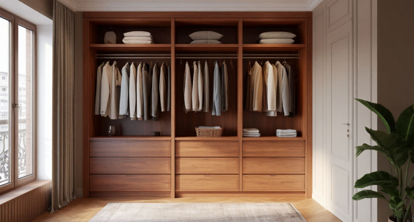 Своими руками: как сделать гардеробную в ограниченном пространстве