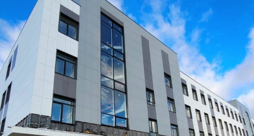 В Воронеже подходит к завершению строительство новой поликлиники на 300 посещений в смену