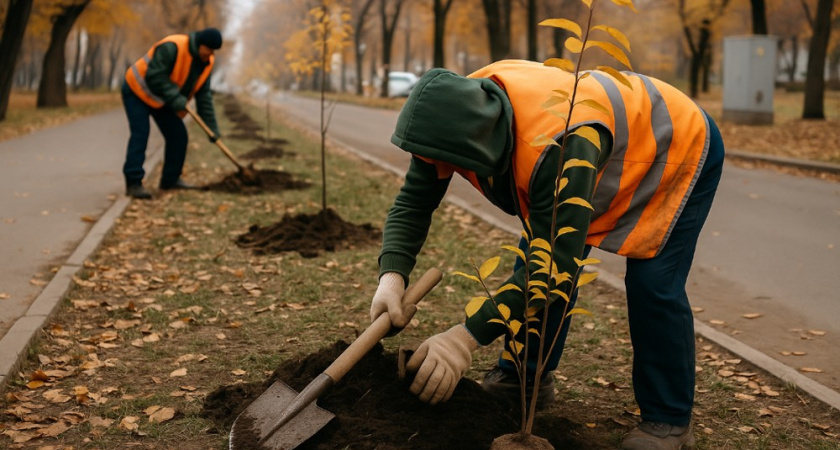 В Воронеже этой осенью озеленили 22 общественные зоны и 40 магистральных улиц