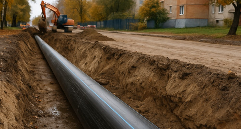 В Коминтерновском районе Воронежа реконструкции магистральный водовод
