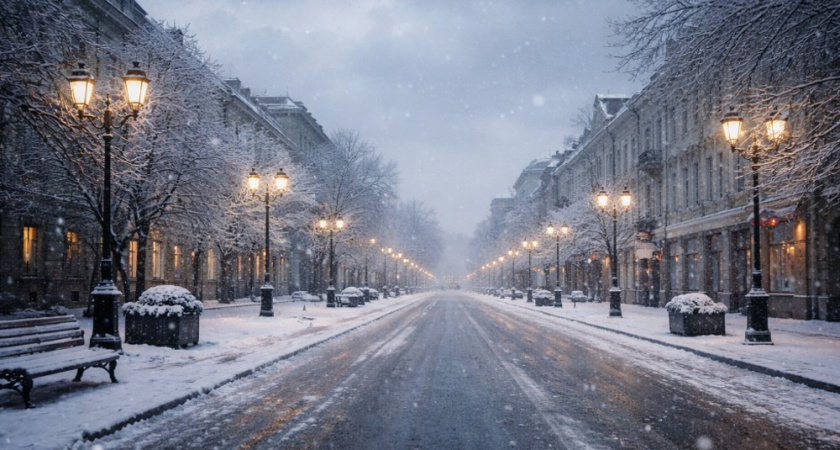 Облачная дневная погода и ночной снег ожидаются в Воронеже 25 декабря